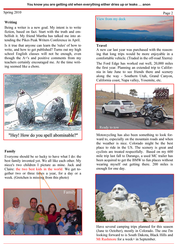 BG Newsletter Spring 2010-2