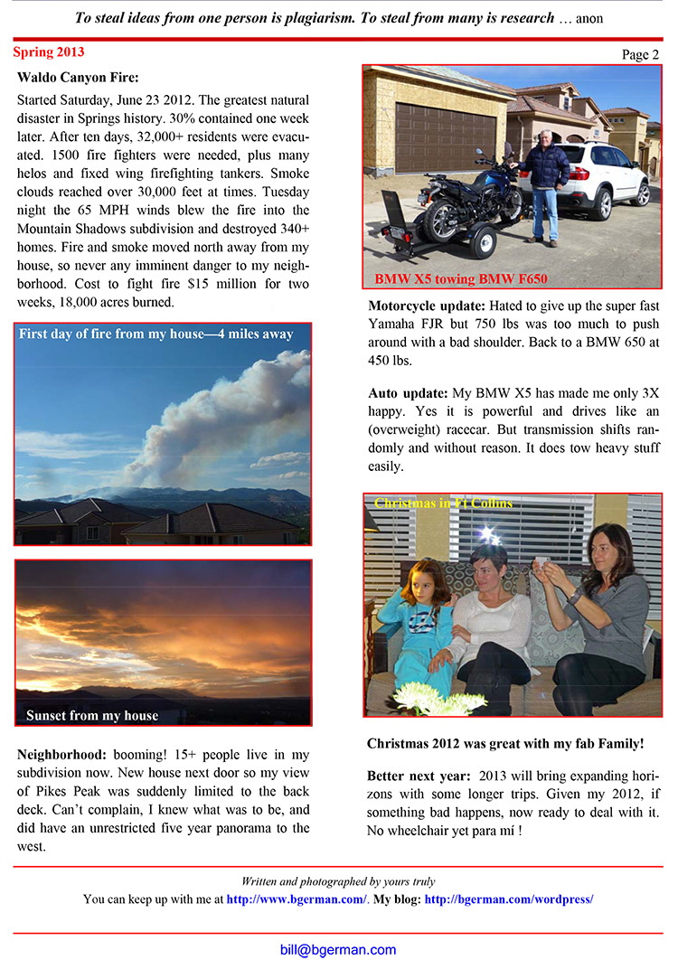 BG Newsletter Spring 2013-2